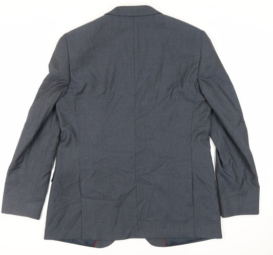 Mens UK Size 44 Burton Regular Blue Suit Jacket