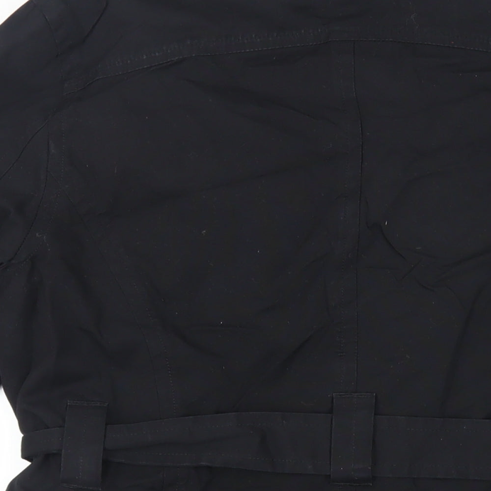 Mens UK Size S Luke Black Pea Coat