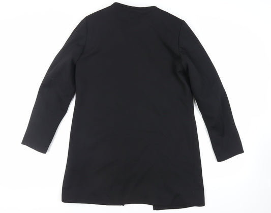 Womens UK Size 10 H&M Black Overcoat