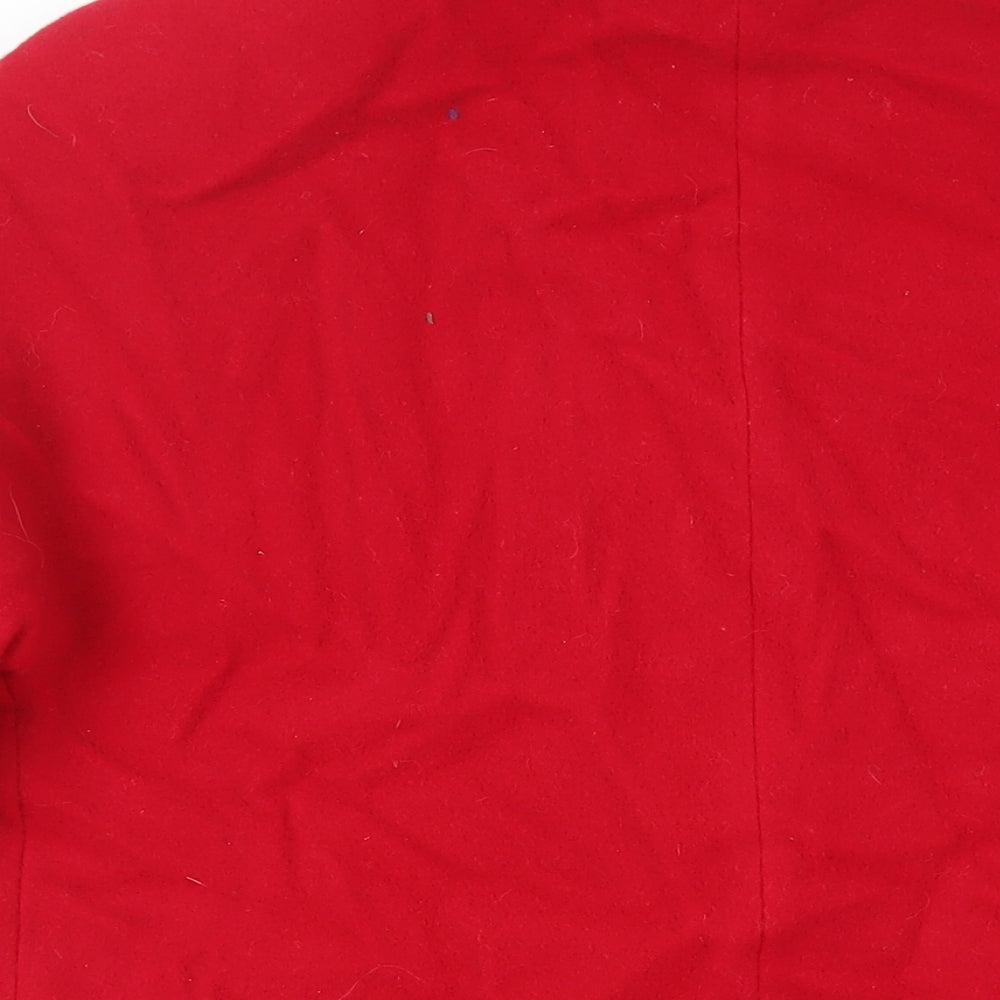 Womens UK Size 10 Astraka Red Overcoat