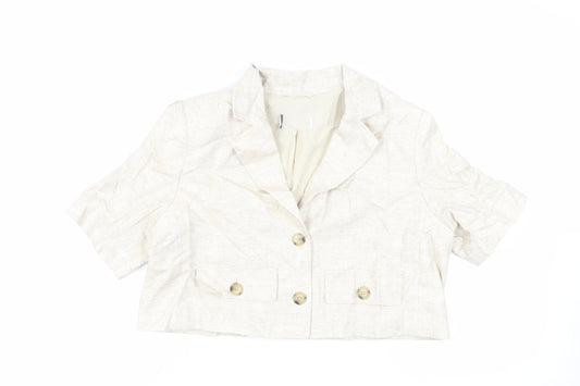 Womens UK Size 16 Marks and Spencer Beige Jacket