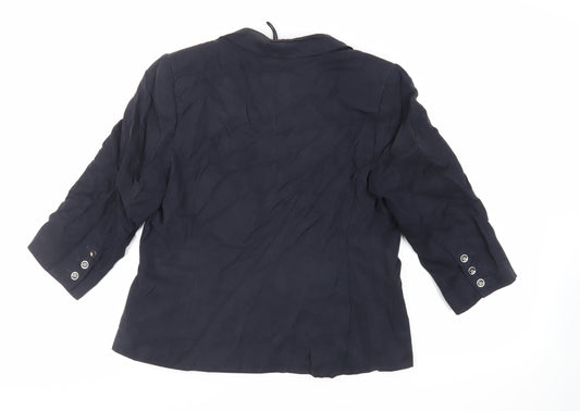 Autograph Womens Blue Jacket Blazer Size 14 - Open