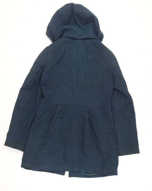 Womens UK Size 10 Divided by H&M Green Pea Coat