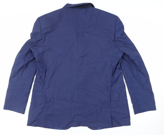 Mens UK Size 46 Marks and Spencer Regular Blue Suit Jacket