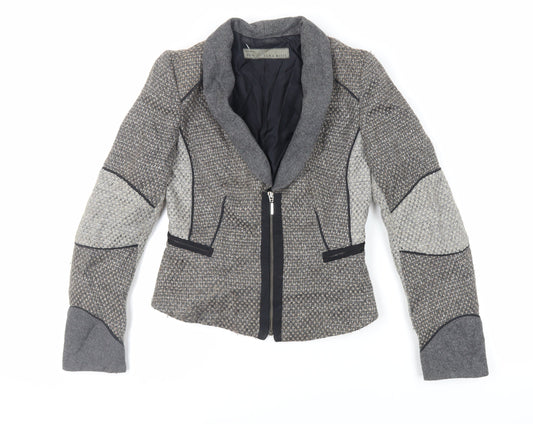 Womens UK Size XS Zara Grey Jacket