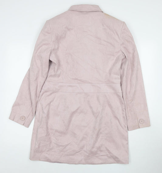 Womens UK Size 14 NEXT Pink Pea Coat