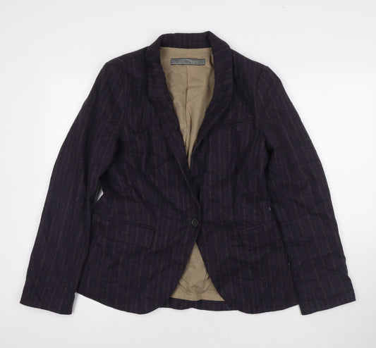 Womens UK Size L Zara Purple Jacket