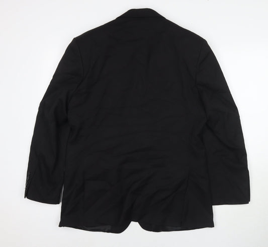 Mens UK Size 40 Burton Regular Black Suit Jacket