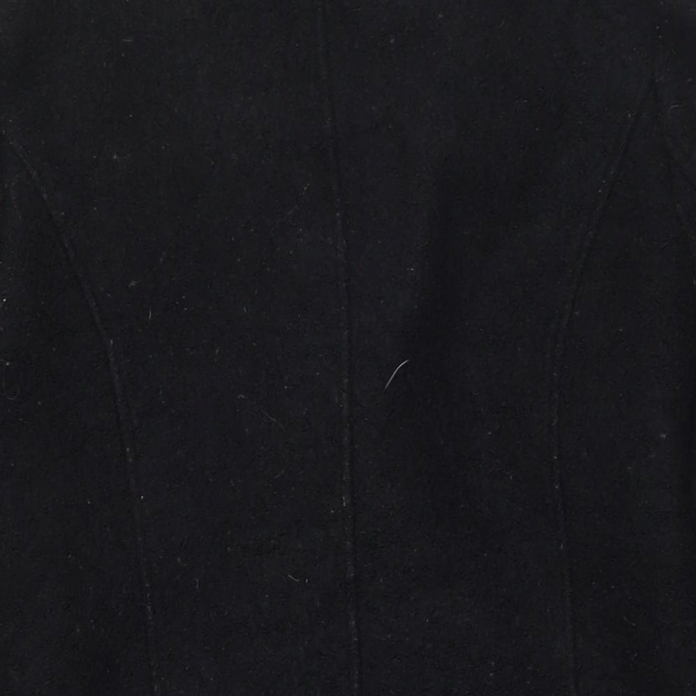 Womens UK Size 12 New Look Black Overcoat