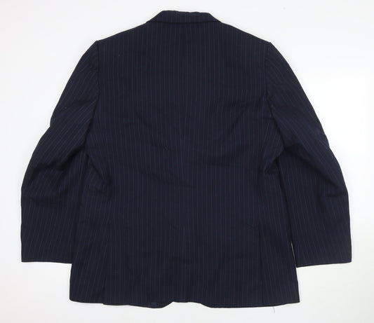 Mens UK Size 44 C&A Regular Blue Suit Jacket
