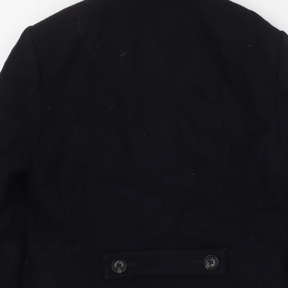 Womens UK Size 8 Jack Wills Black Pea Coat