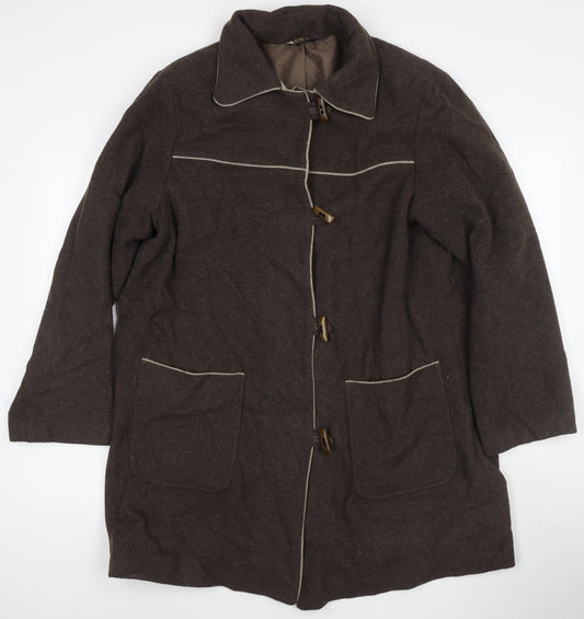 Womens UK Size 18 BHS Brown Overcoat