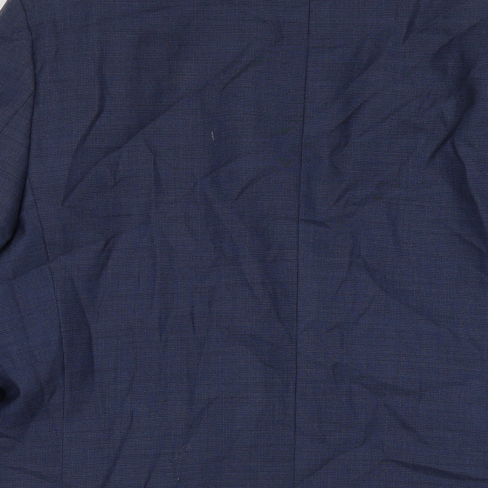 Mens UK Size 40 Marks and Spencer Regular Blue Suit Jacket