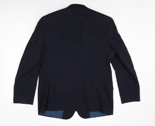 Mens UK Size 42 Marks and Spencer Regular Blue Suit Jacket