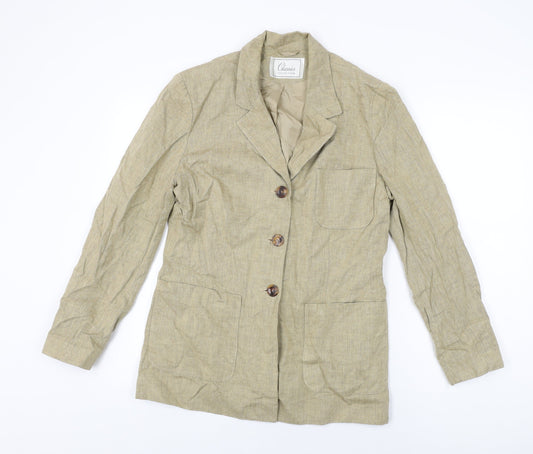Womens UK Size 12 Classics Beige Jacket