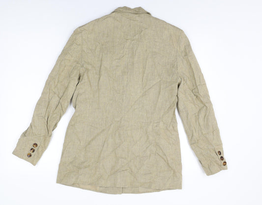 Classics Womens Beige Jacket Size 12 Button