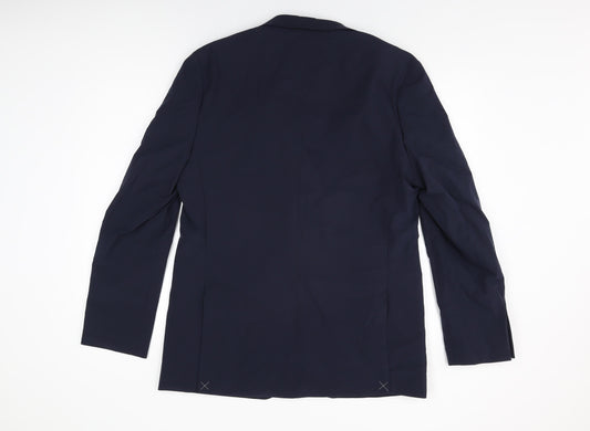 Mens UK Size 42 Marks and Spencer Regular Blue Suit Jacket