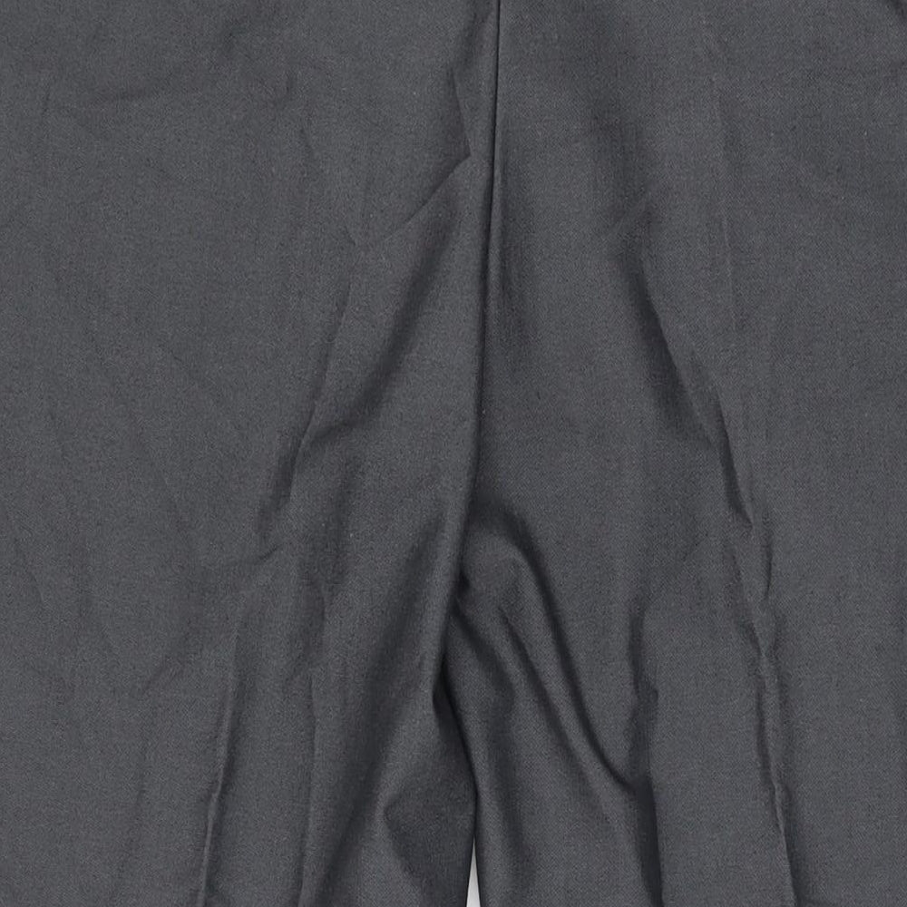Sawyers & Hendricks Mens Grey Polyester Trousers Size 42 in L30 in Regular Zip