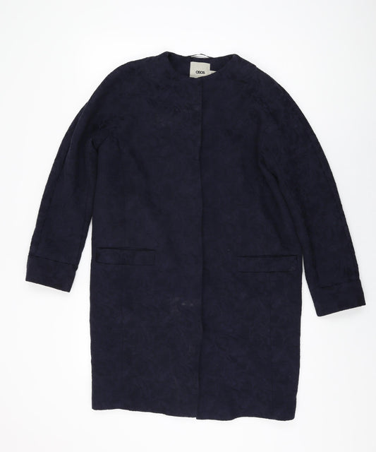 Womens UK Size 6 ASOS Blue Overcoat