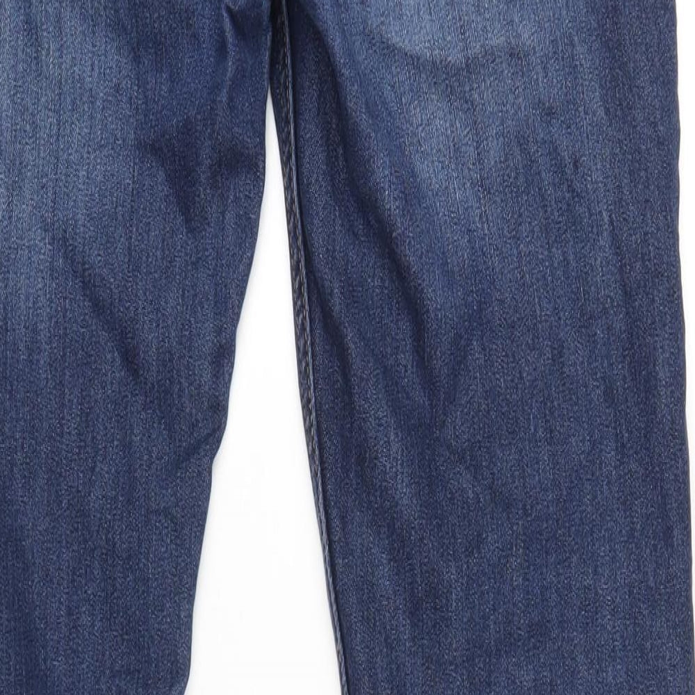 Denim & Co. Mens Blue Cotton Skinny Jeans Size 34 in L34 in Regular Zip