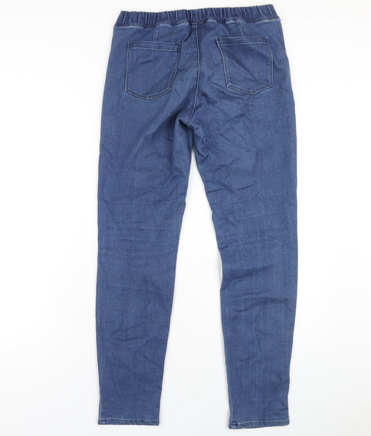 Uniqlo Womens Blue Cotton Jegging Jeans Size M L30 in Regular