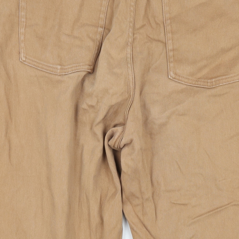 Womens UK Size 14 H&M Regular Fit Tapered Brown Jeans