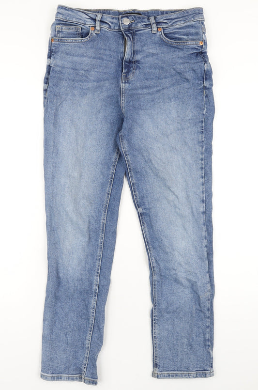 Womens UK Size 12 F&F Regular Fit Skinny Blue Jeans