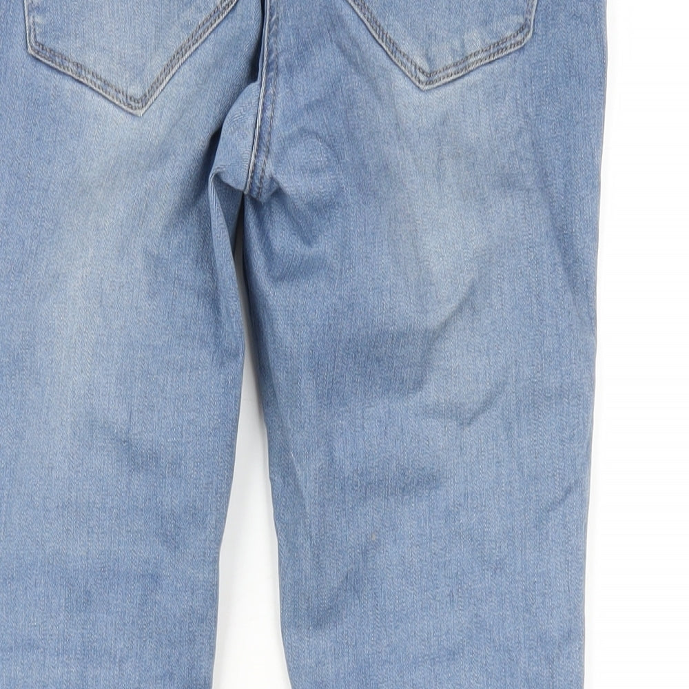 NEXT Womens Blue Cotton Skinny Jeans Size 10 L27 in Regular