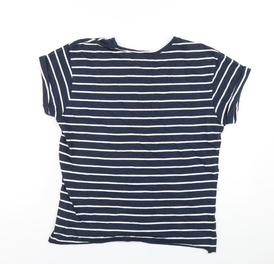 Womens UK Size 12 Miso Blue Basic T-Shirt