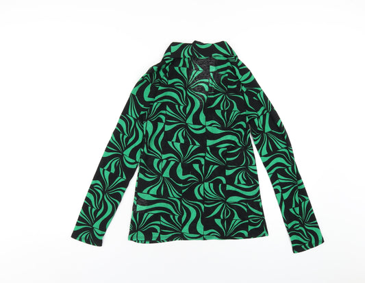 Womens UK Size 8 New Look Green Basic Button-Up