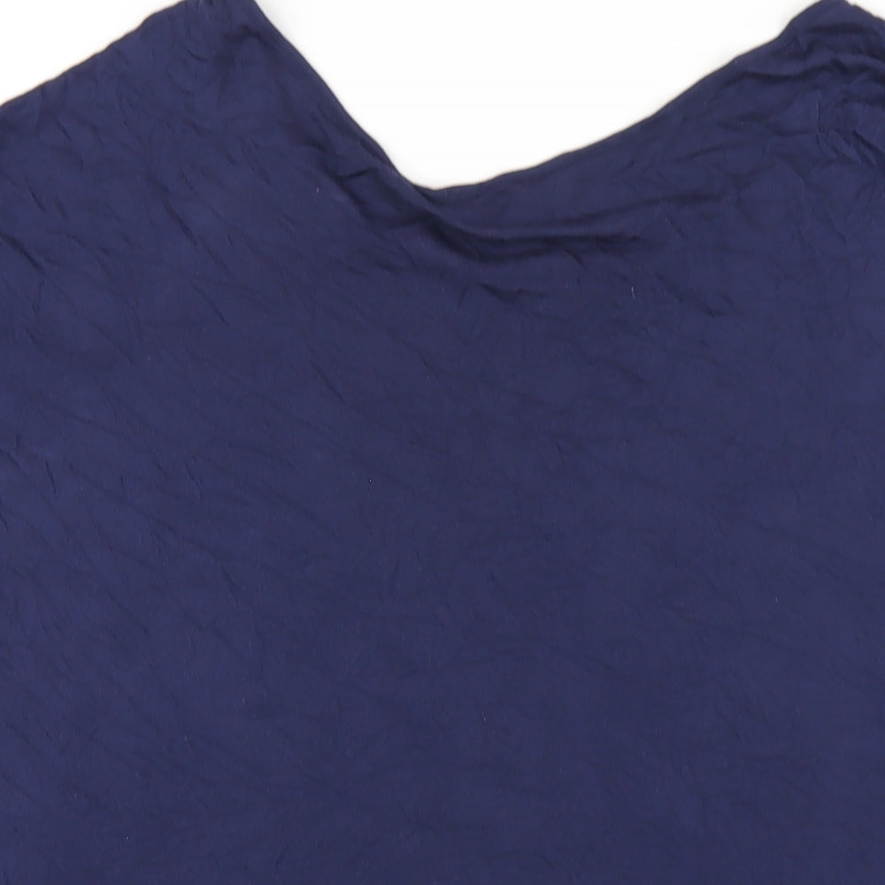 Womens UK Size 20 Red Herring Blue Basic T-Shirt