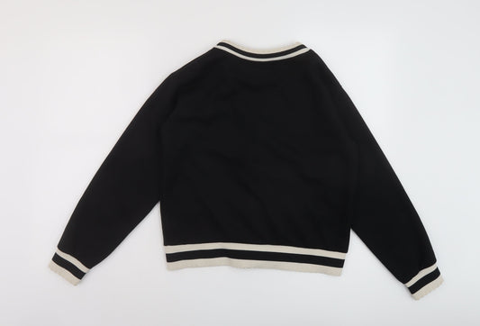 Womens UK Size XS River Island Black Bomber Jacket