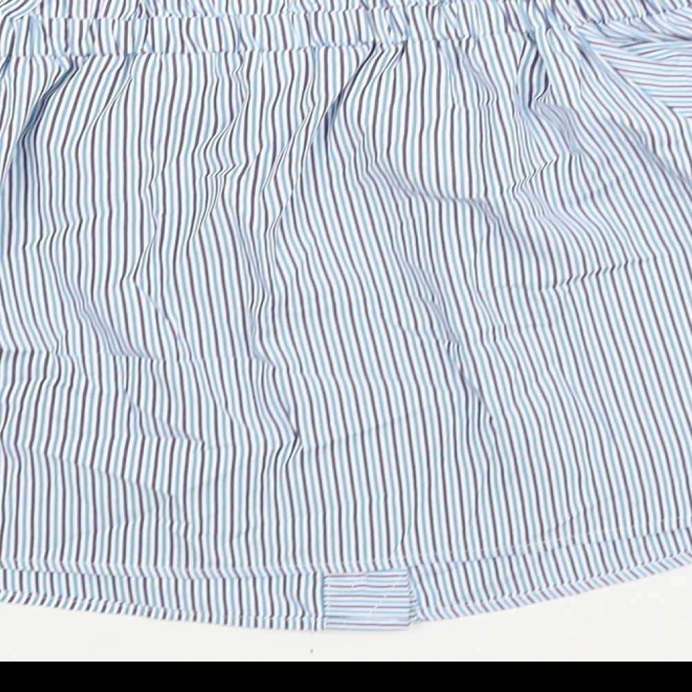 Womens UK Size 6 Missguided Blue Basic Blouse