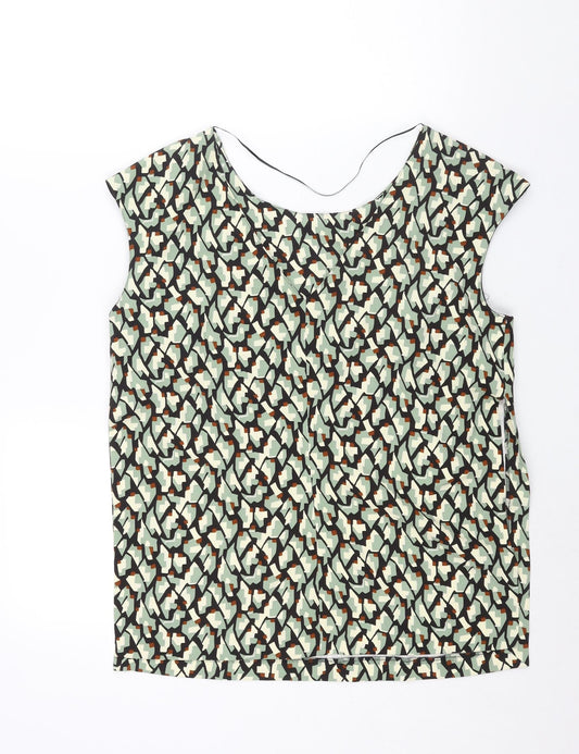 Womens UK Size L Zara Multicoloured Basic Blouse