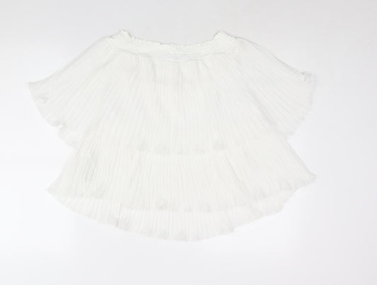 Womens UK Size M Zara White Basic Blouse