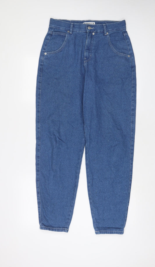 Womens UK Size 8 Pull&Bear Regular Fit Straight Blue Jeans