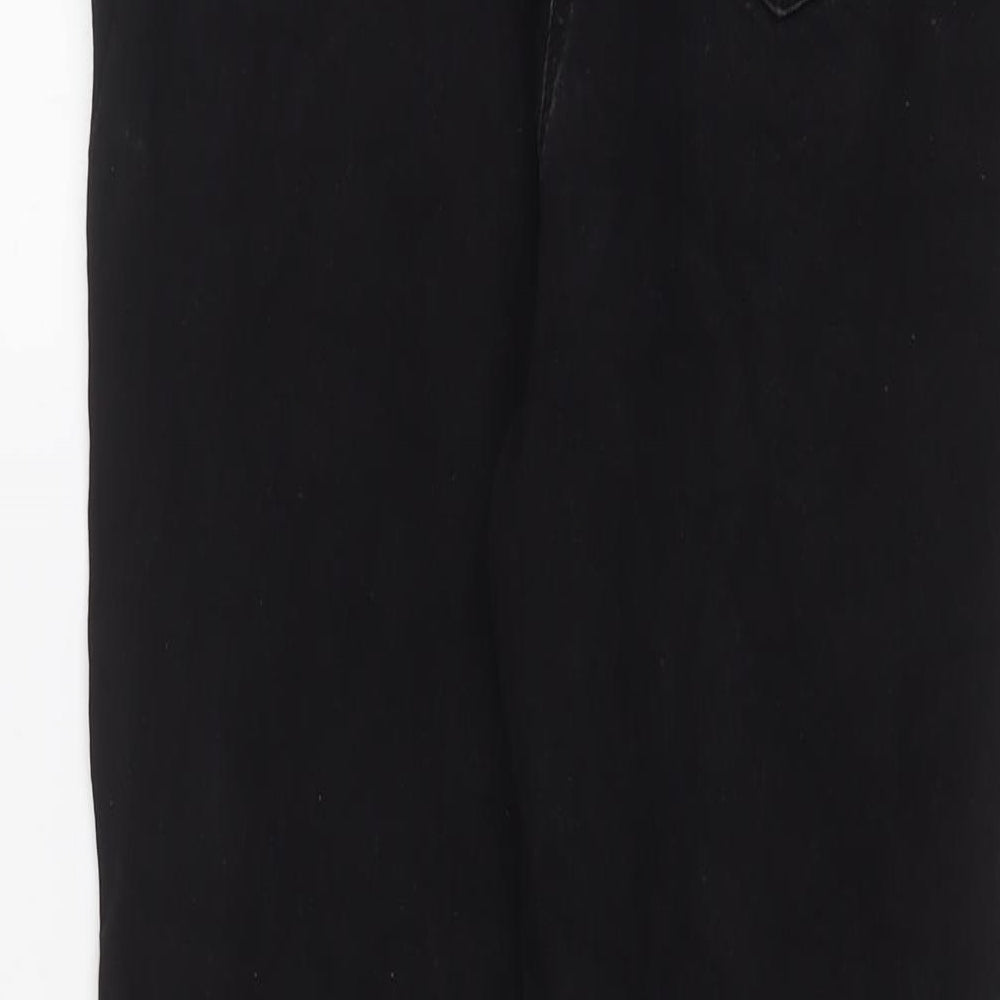 Womens UK Size 16 Papaya Regular Fit Skinny Black Jeans