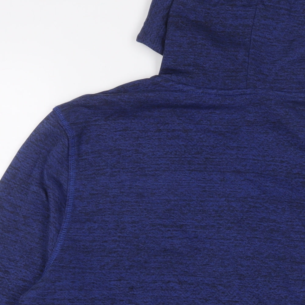 Mens UK Size L C&A Blue Full Zip Hoodie