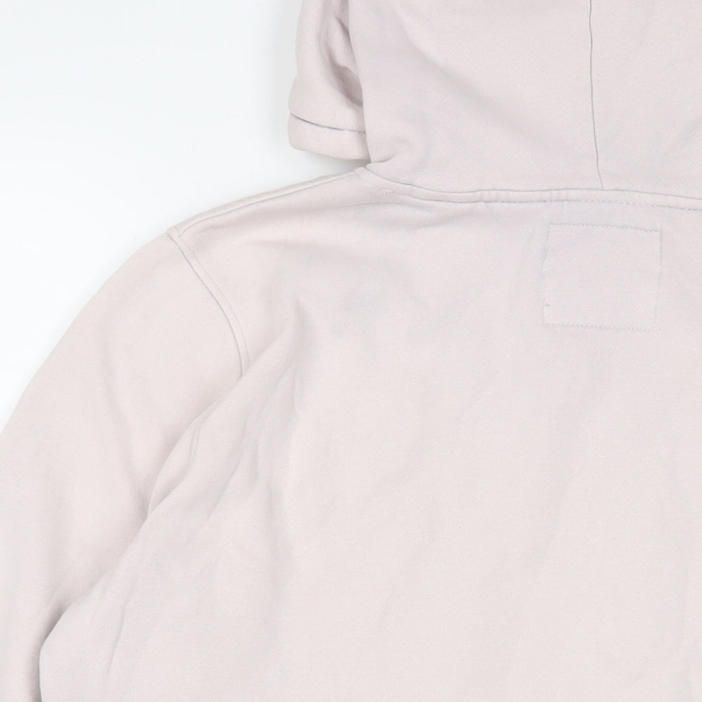 Hollister Womens Pink Cotton Pullover Hoodie Size M Pullover - Logo, Embroidered