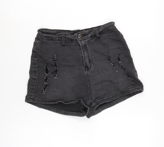 Womens UK Size 10 PRETTYLITTLETHING Regular Fit Basic Shorts