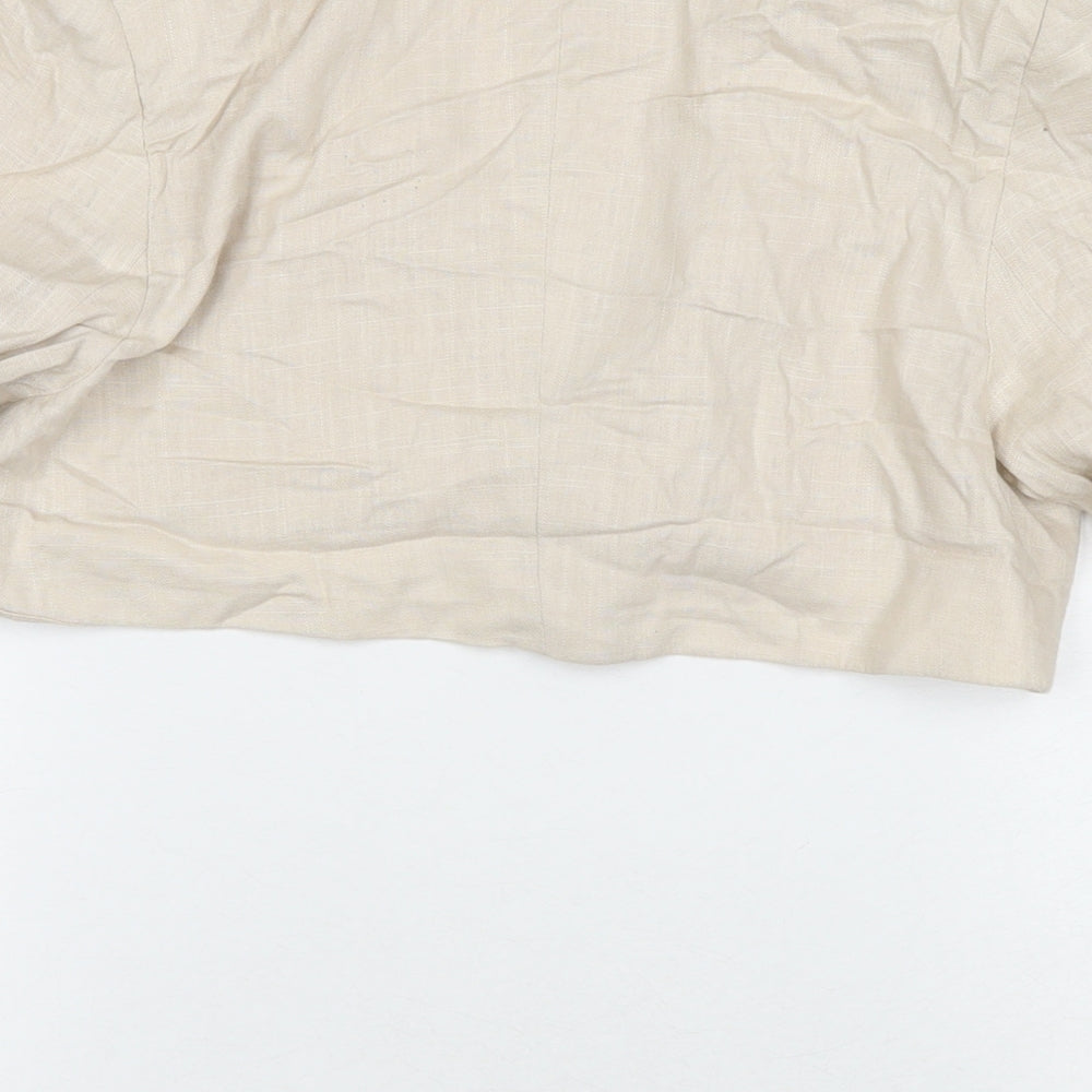 H&M Womens Beige Jacket Blazer Size XS Button