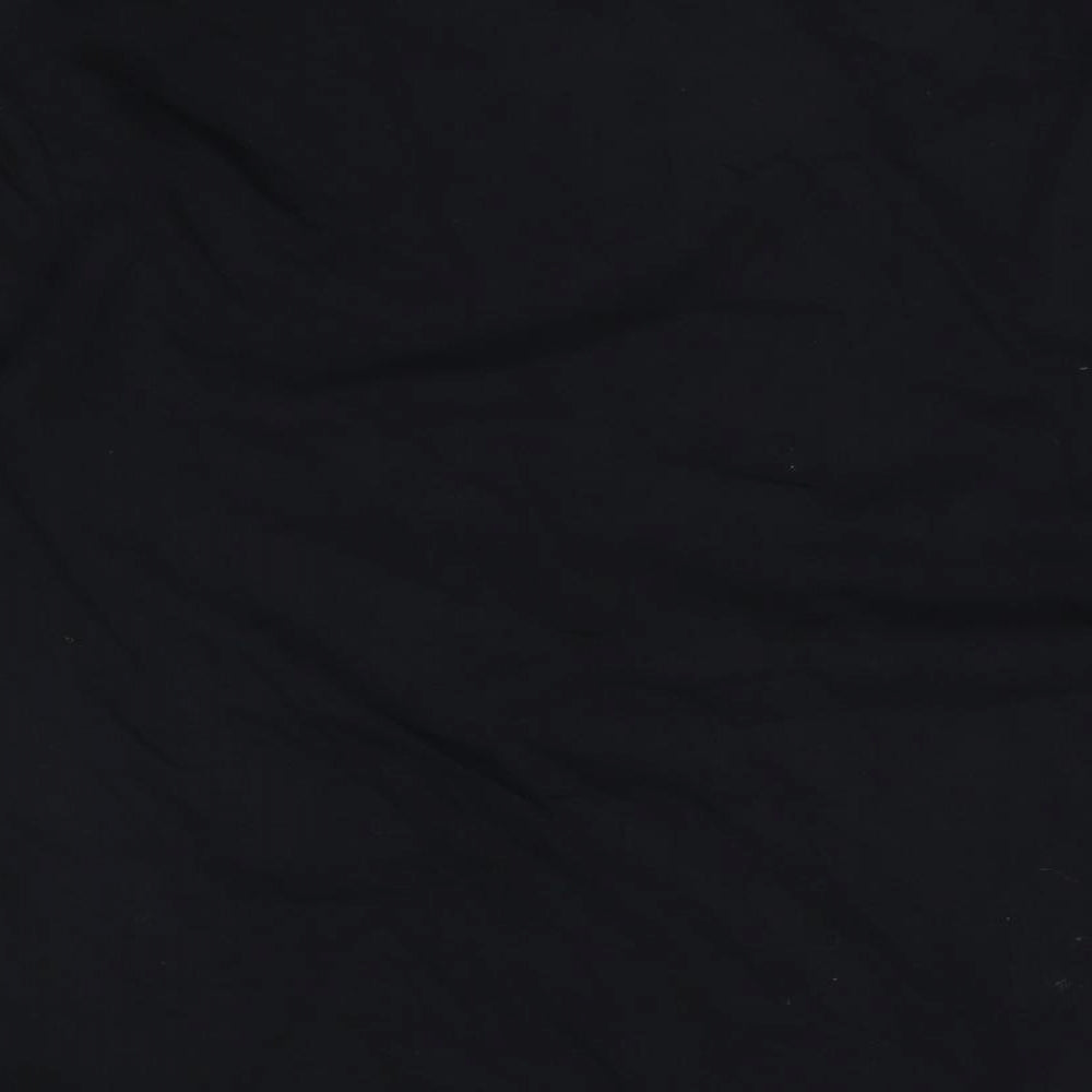 Samsousan Womens Black Cotton Basic T-Shirt Size L Round Neck - Left Handed But Always Right