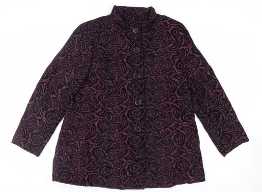 Womens UK Size 14 TIGI Purple Overcoat