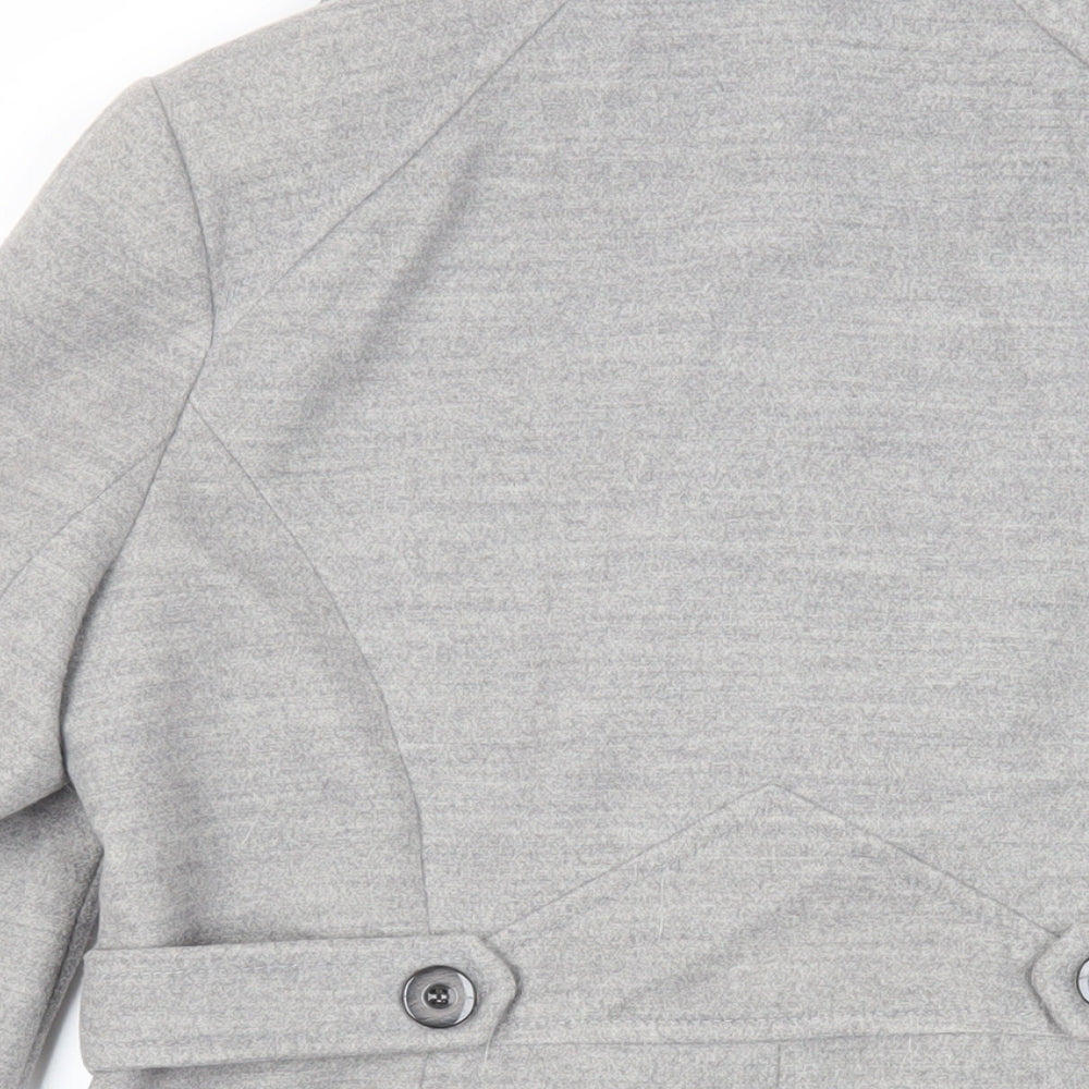 Womens UK Size 14 Dunnes Stores Grey Pea Coat