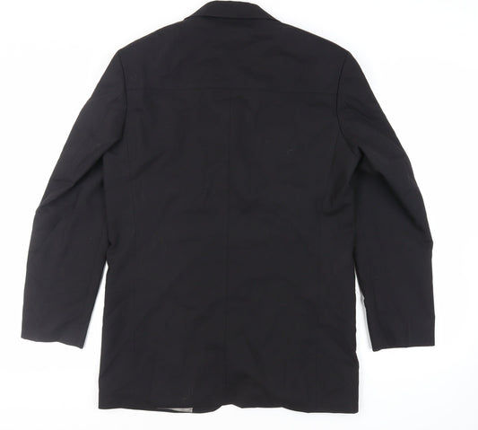 Mens UK Size 38 Jonathan Adams Regular Black Suit Jacket