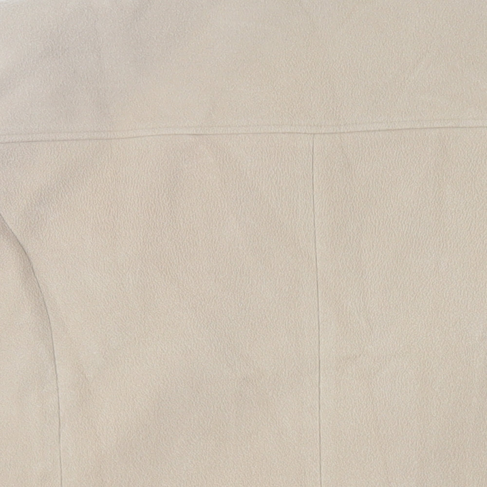 Anthology Womens Beige Pea Coat Coat Size 22 Button