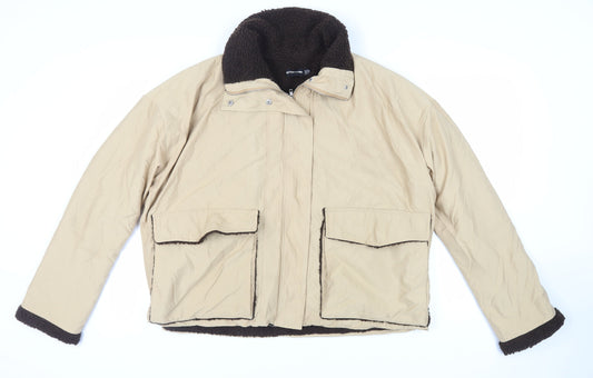 Womens UK Size 12 PRETTYLITTLETHING Beige Jacket