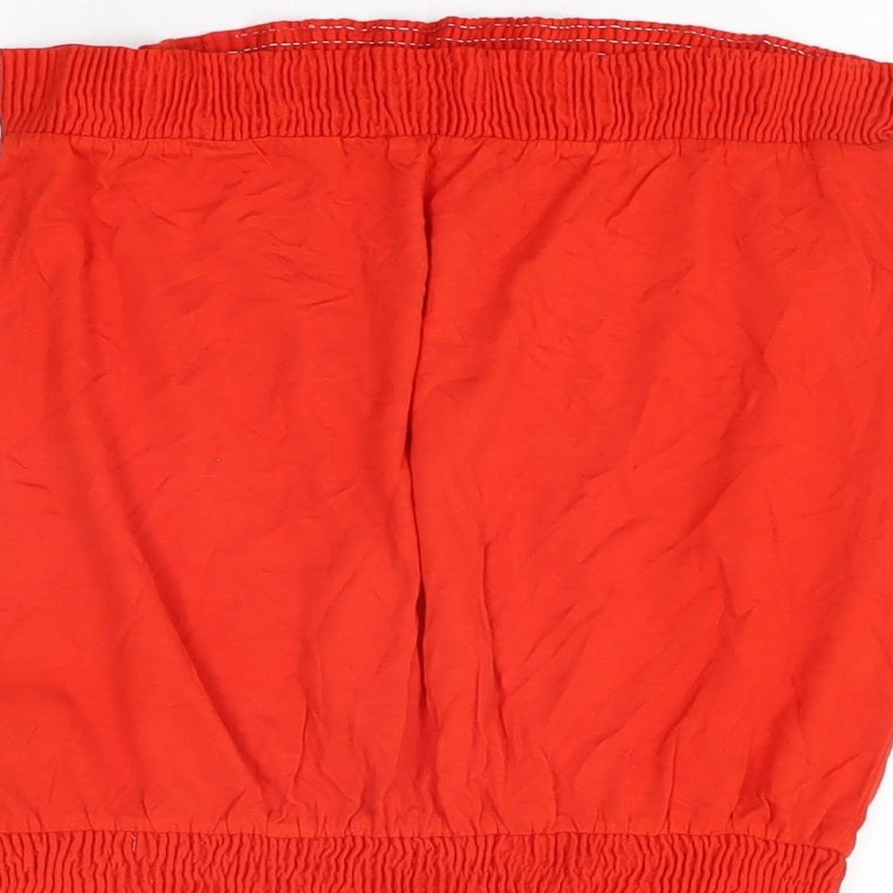 Womens UK Size 10 NEXT Red Basic T-Shirt