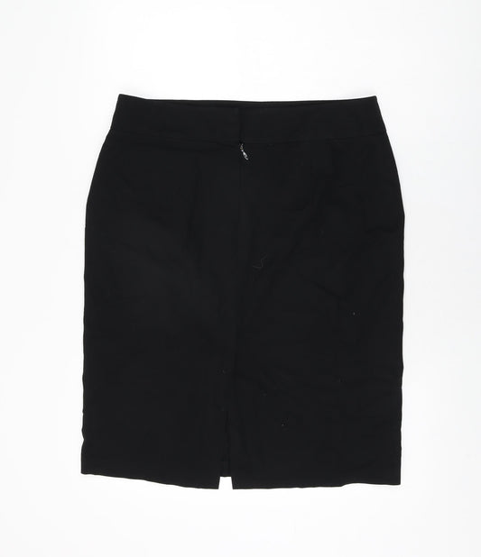 Betty Barclay Womens Black Viscose Straight & Pencil Skirt Size 14 Zip