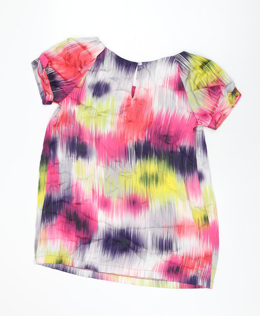 Womens UK Size 14 Dorothy Perkins Multicoloured Basic T-Shirt